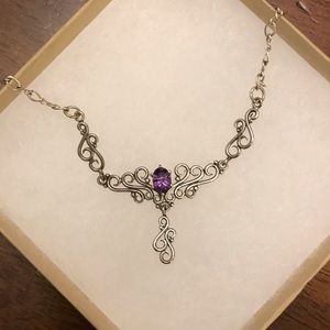 Sterling and Amethyst Necklace